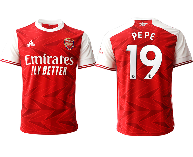 Men 2020-2021 club Arsenal home aaa version #19 red Soccer Jerseys->arsenal jersey->Soccer Club Jersey